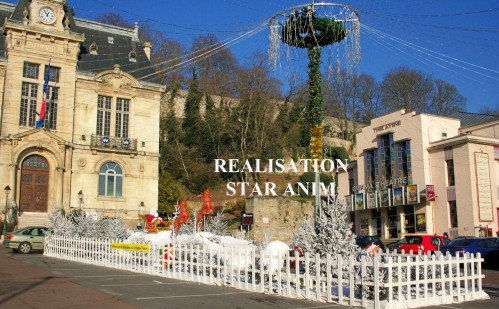 décors de neige et location de décors de noel Star Anim