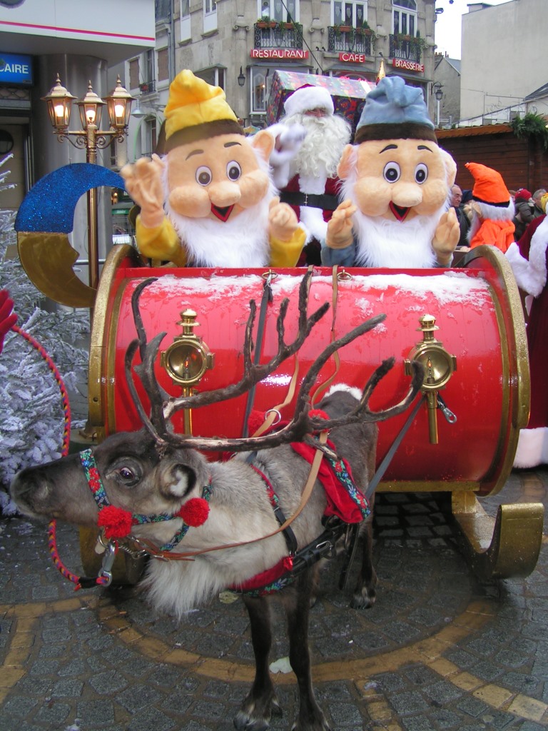Traineau du Père Noël pour des animations de Noël magiques