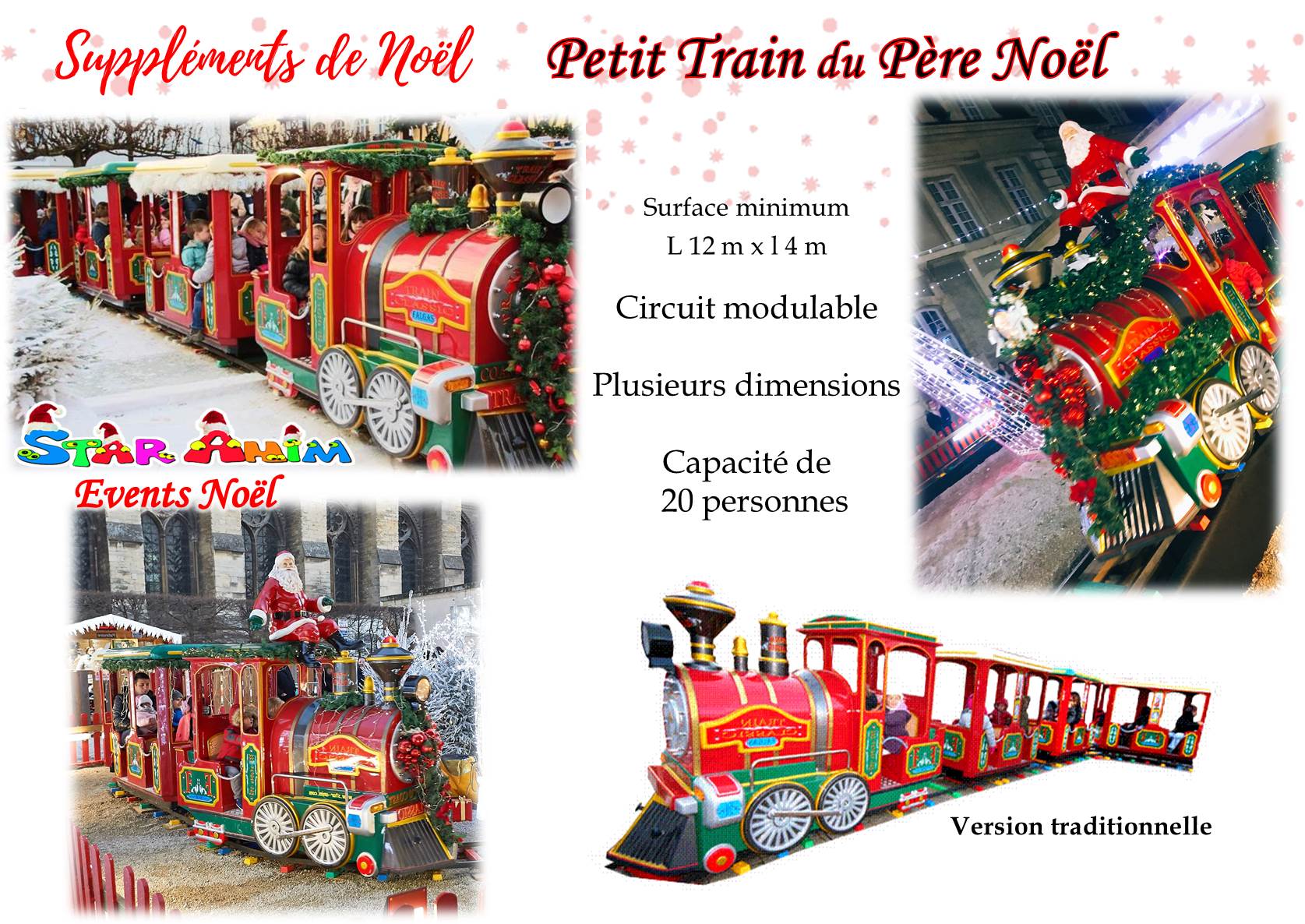 Petit Train du Pere Noel - Décors de Noël et Automates